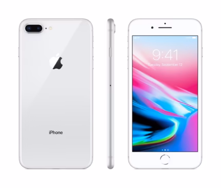 ايفون 8 plus سيلفر 64 يوجد بوكس 100%